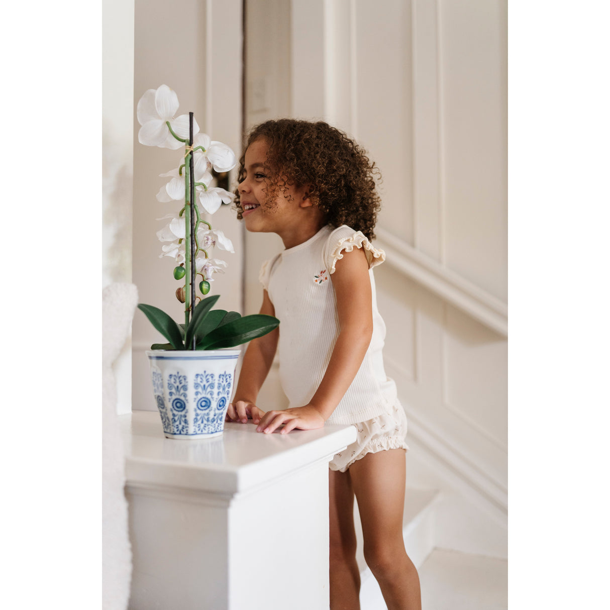 Cotton - Printed Floral - Tshirt & Bloomer - HoneyBug