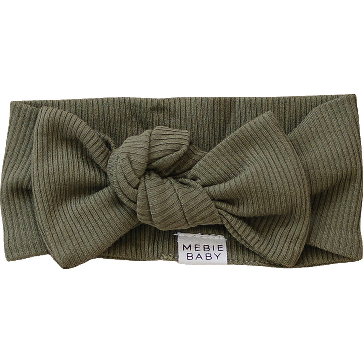 Winter Green Organic Cotton Ribbed Head Wrap - HoneyBug