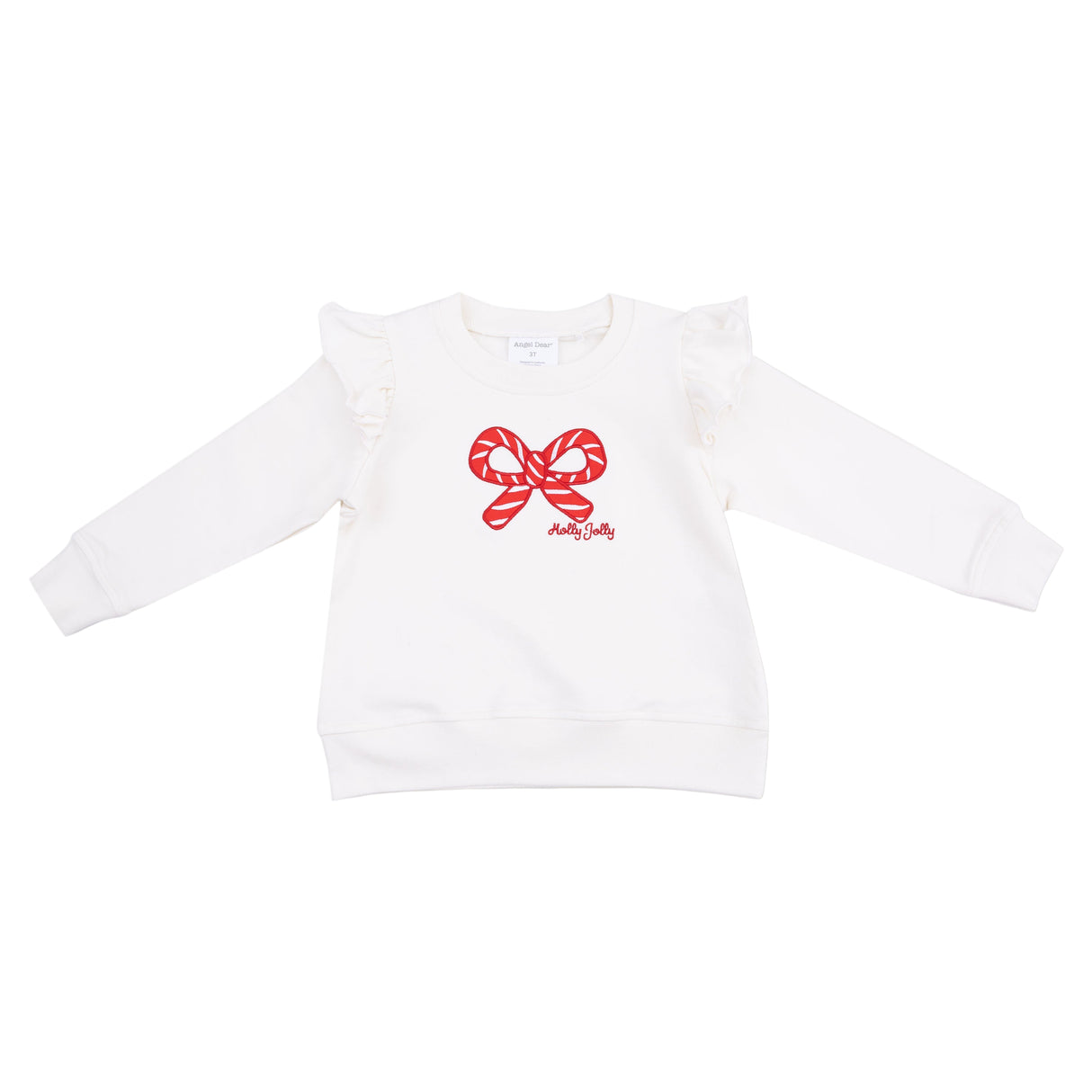 Candy Canes - Ruffle Sweatshirt - HoneyBug