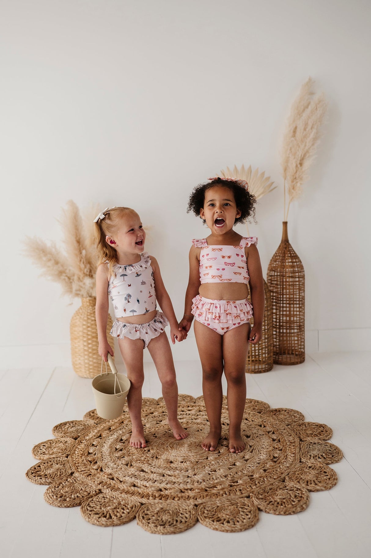 Girl's Two-Piece Swim Set - HoneyBug