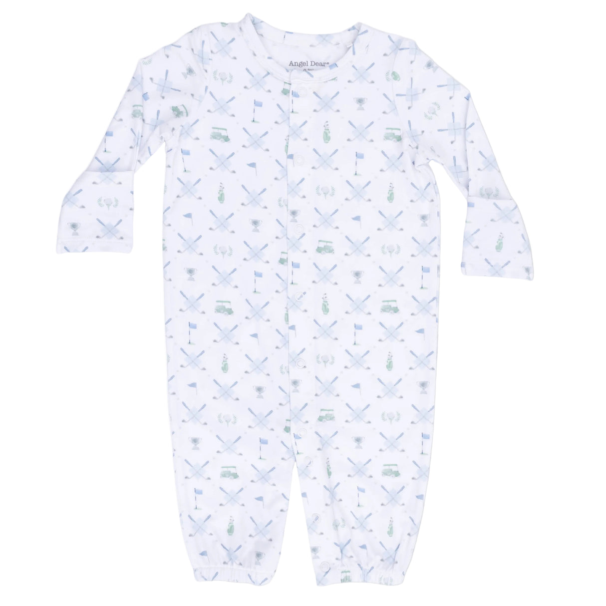 Golf Trellis Blue - Convertible Gown