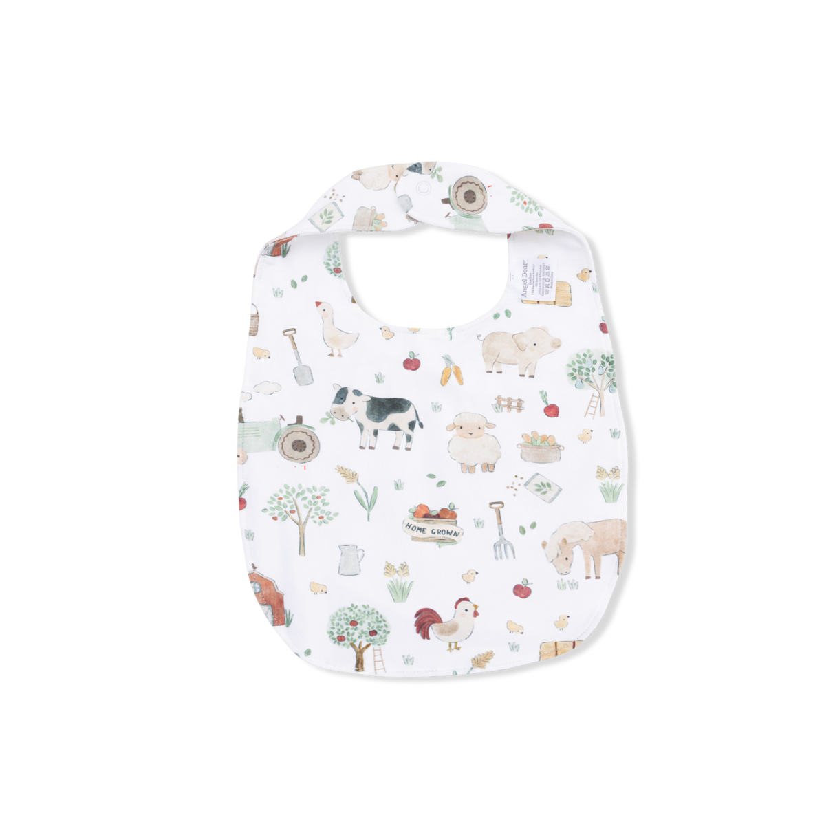 Cute Farm Animals Uni - 2 Way Zipper Footie, Swaddle & Bandana Bib Set