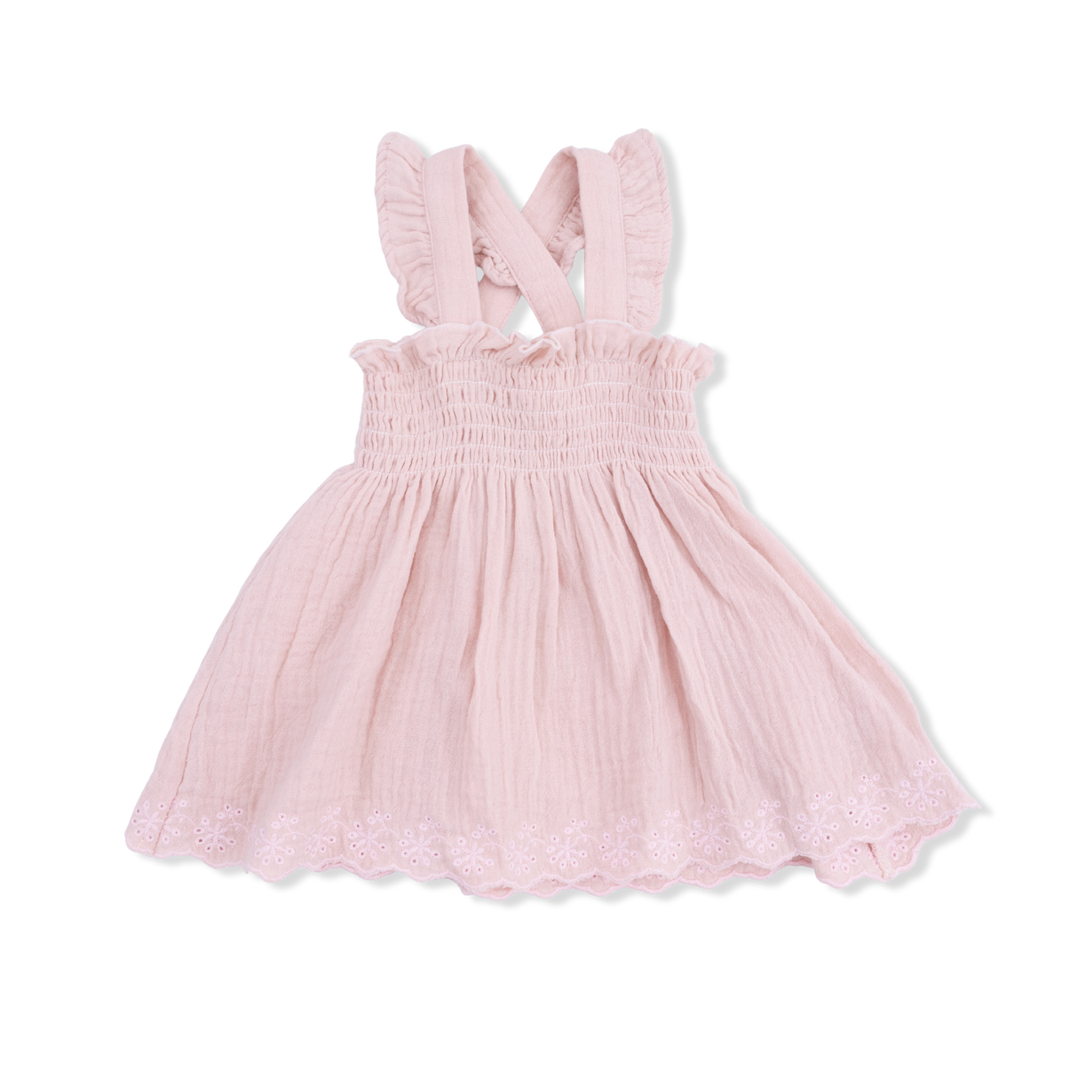Solid Muslin Lotus - Smocked Top with Bloomer