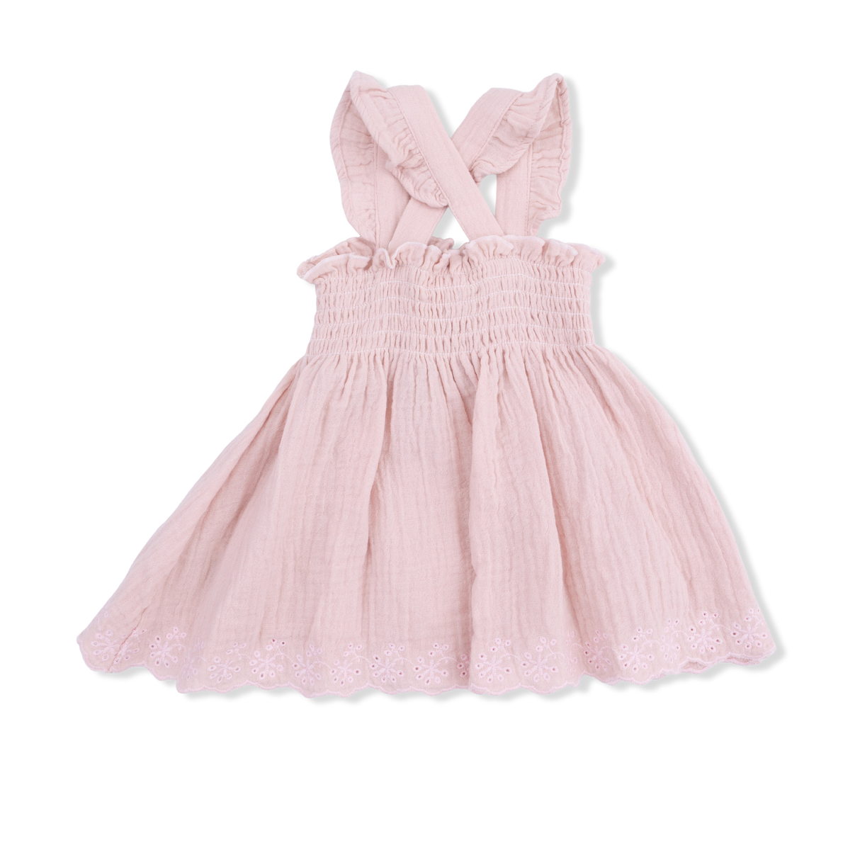 Solid Muslin Lotus - Smocked Top with Bloomer