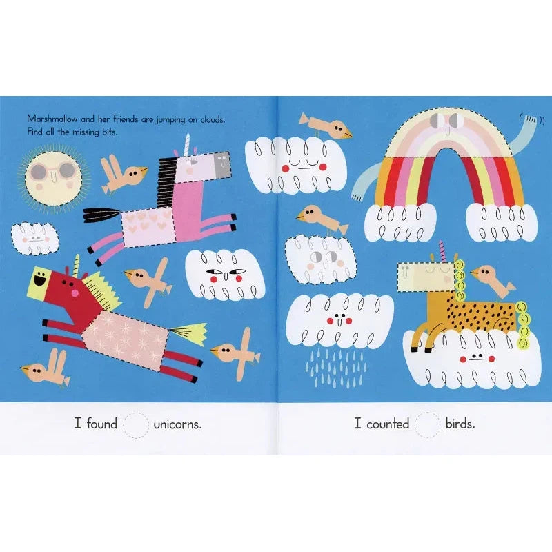 Missing Bits Stickers - Unicorn - HoneyBug