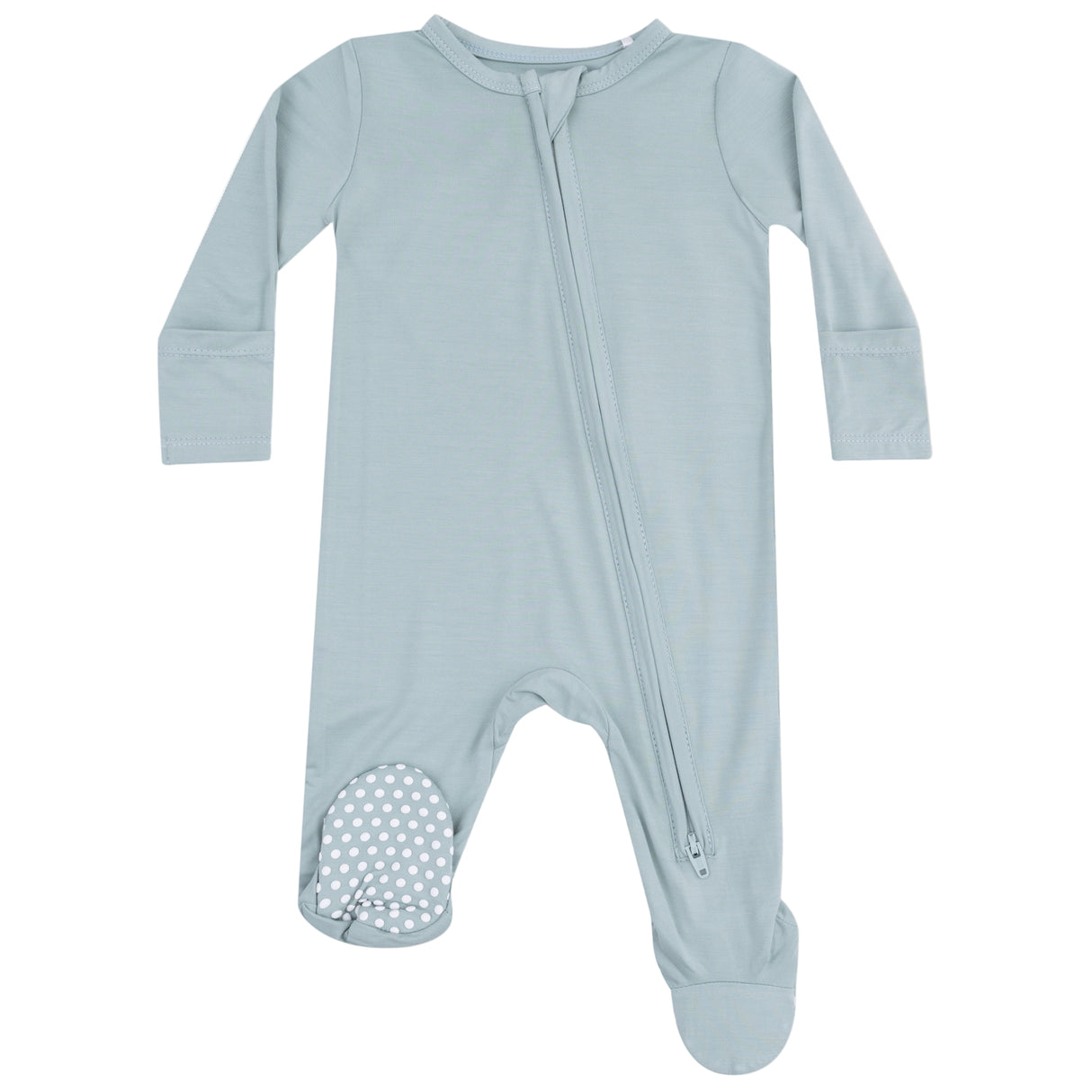2 Way Zipper Footie - Jadeite - HoneyBug