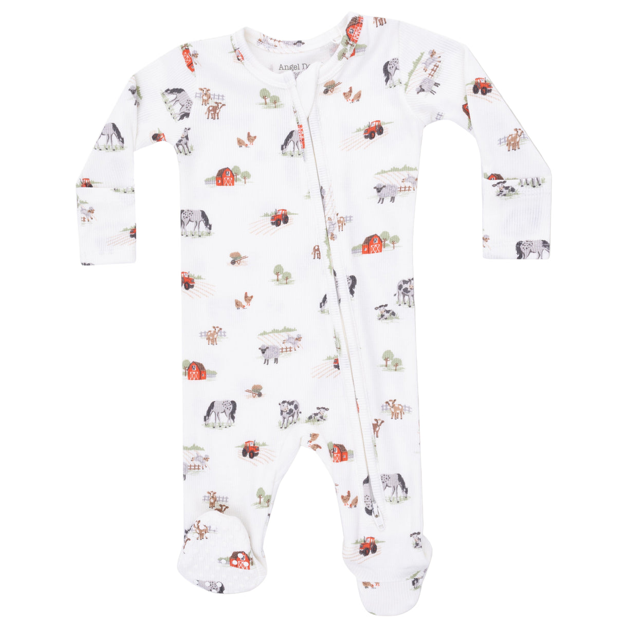 2 Way Zipper Footie - Little Farm - HoneyBug