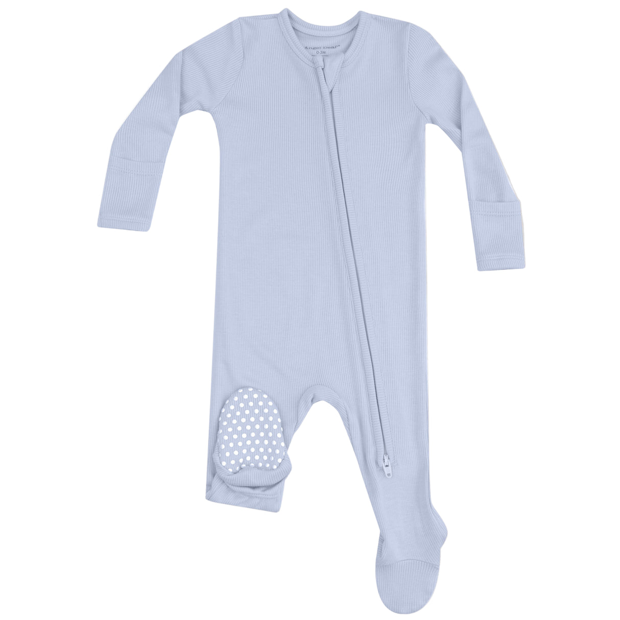 2 Way Zipper Footie - Niagara Mist - HoneyBug