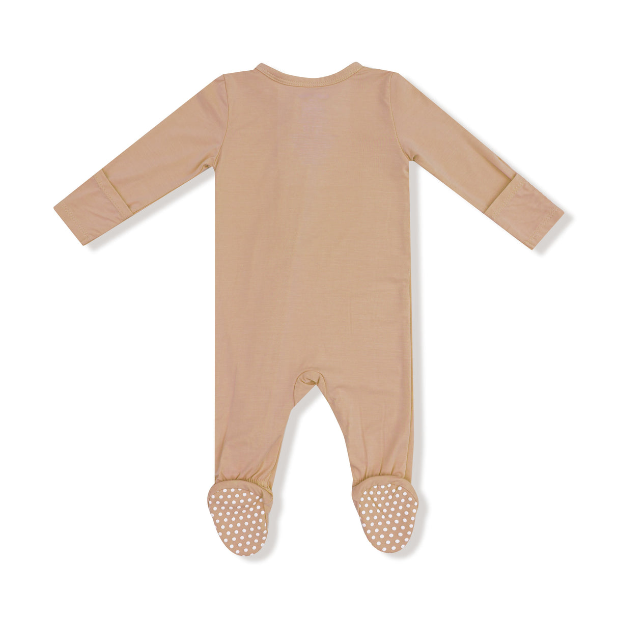 2 Way Zipper Footie - Tan - HoneyBug