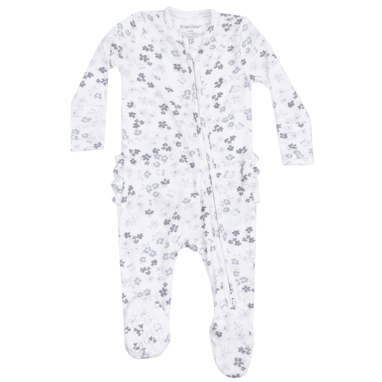 2 Way Zipper Ruffle Back Footie - Caroline's Calico - HoneyBug