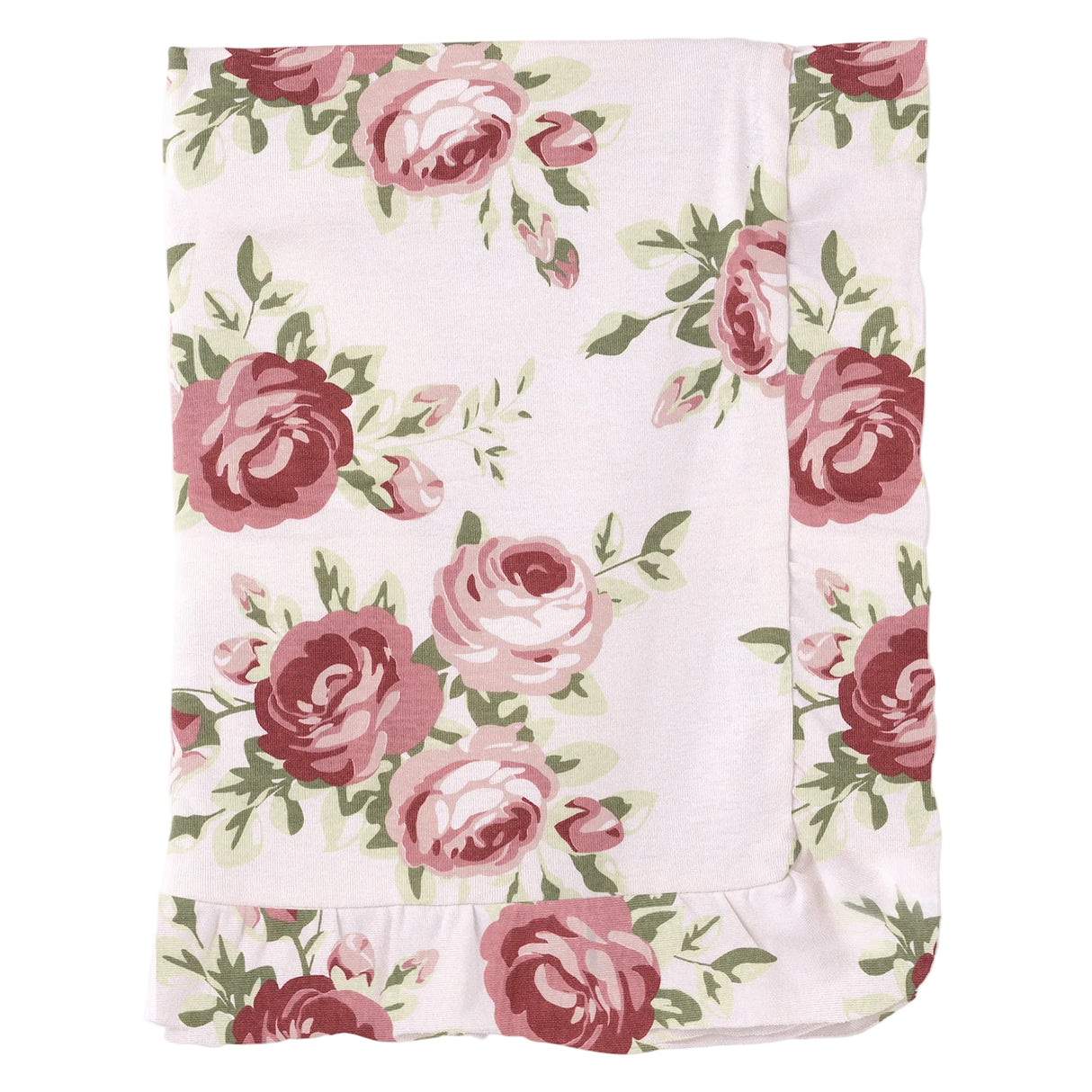 Cabbage Rose Stroller Blanket