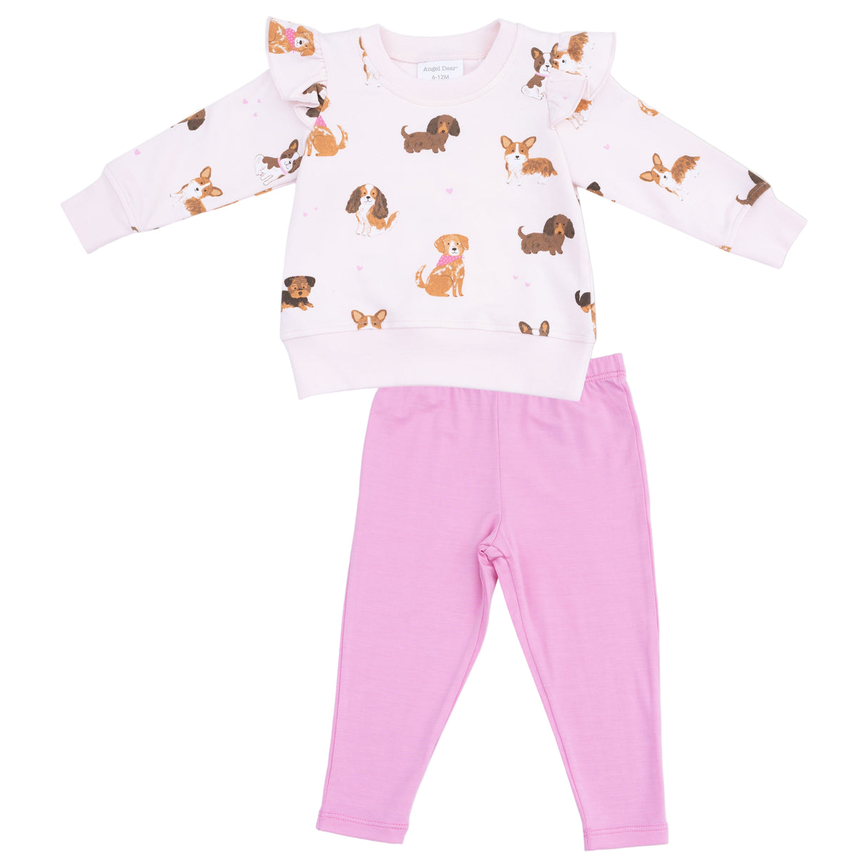 Ruffle Sweatshirt + Legging Set - HoneyBug