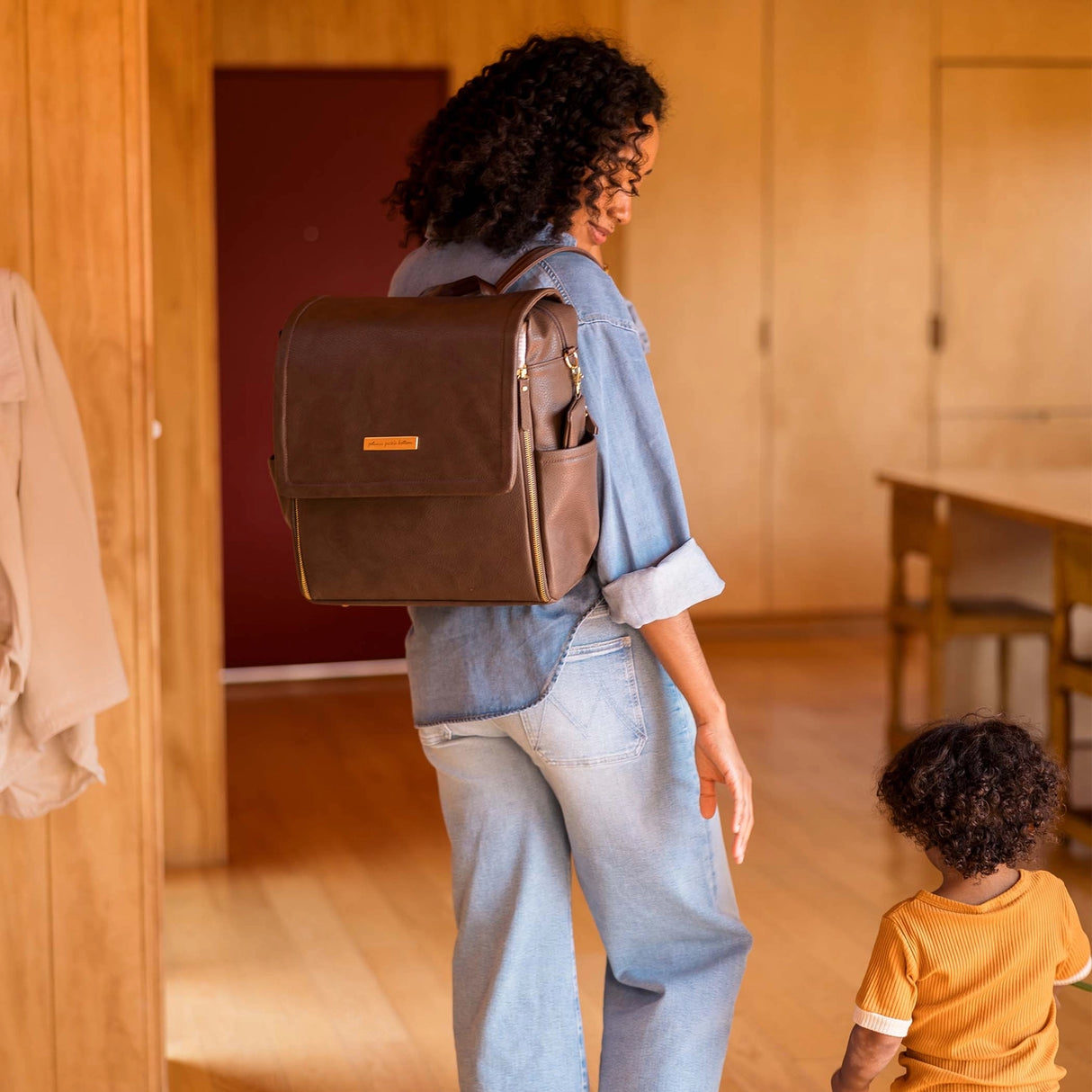 Boxy Backpack - Saddle - HoneyBug