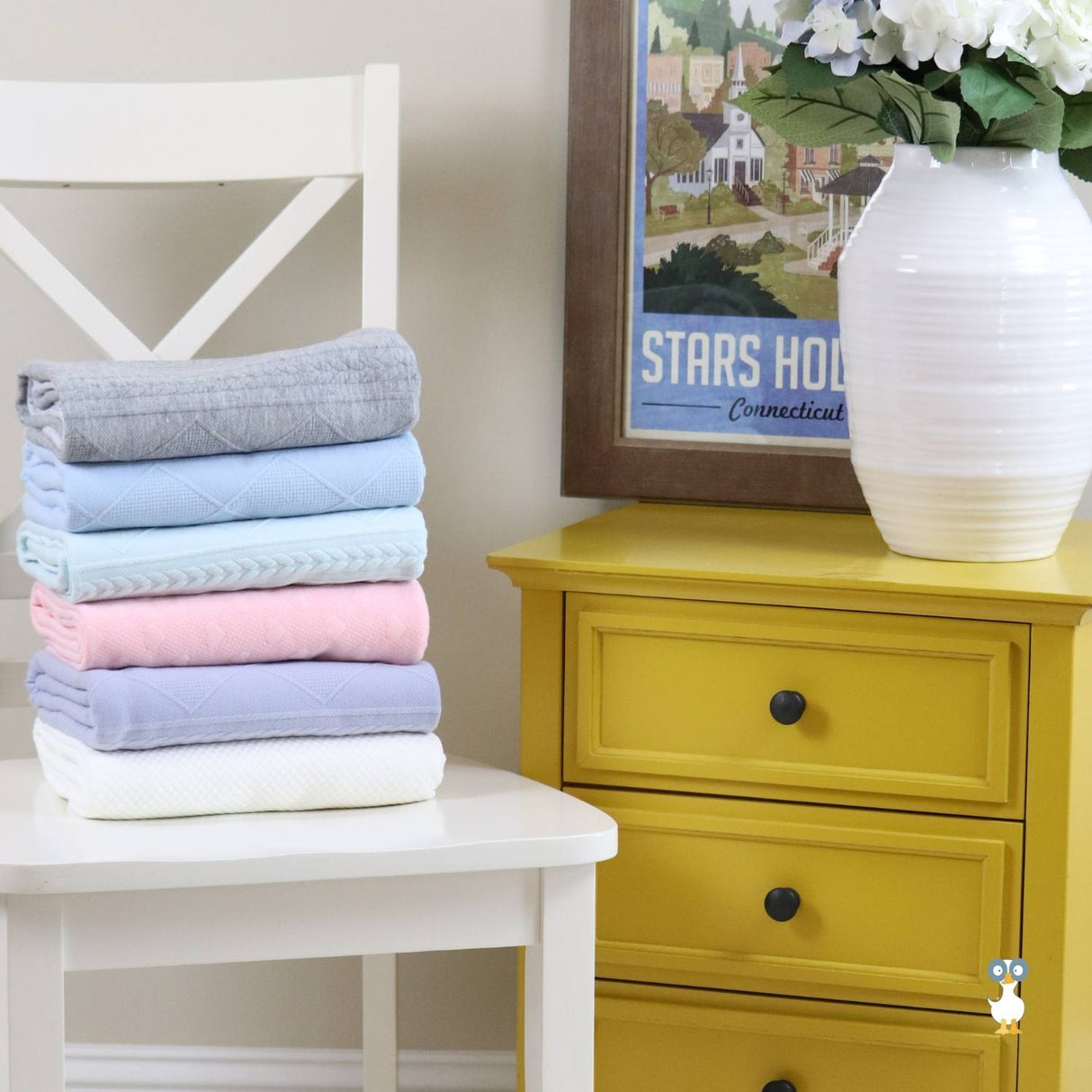 Lavender Knit Blanket - HoneyBug