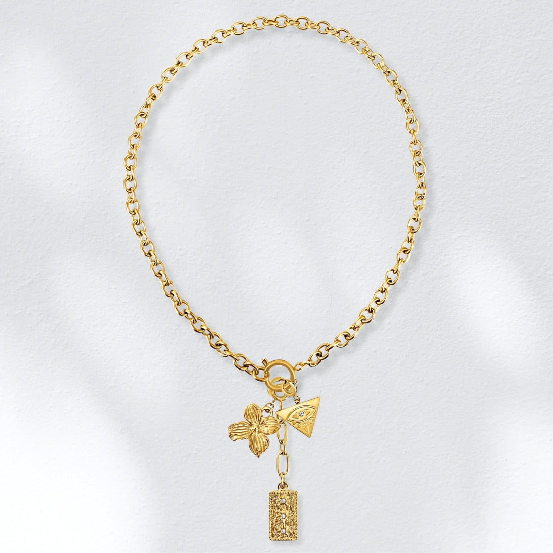 Melody Sailor Clasp Chain Necklace - HoneyBug