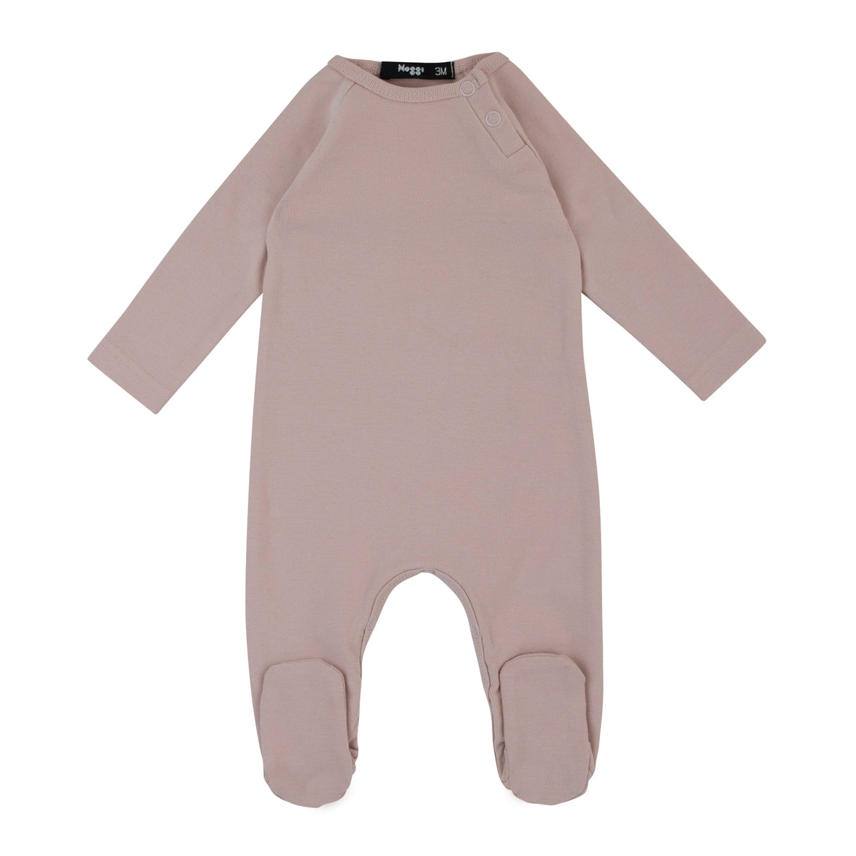 Wings Footie, Pale Pink - HoneyBug