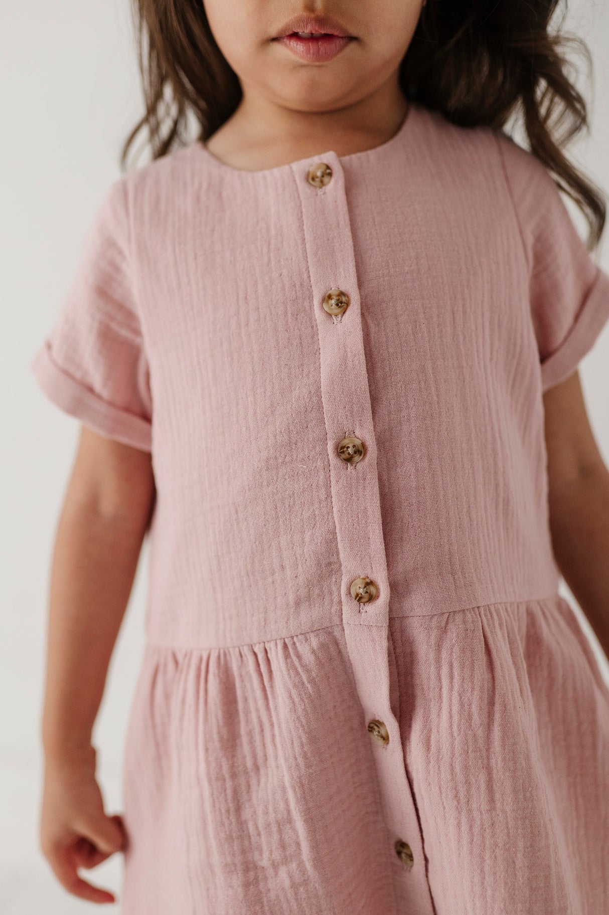 Gauze Button Dress