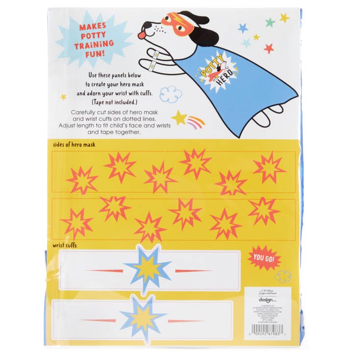 Potty Hero Cape & Diy Cuffs/Mask - HoneyBug