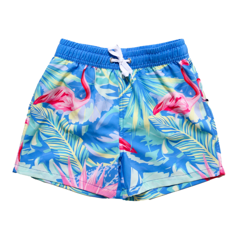 Indigo Flamingo Trunks - HoneyBug