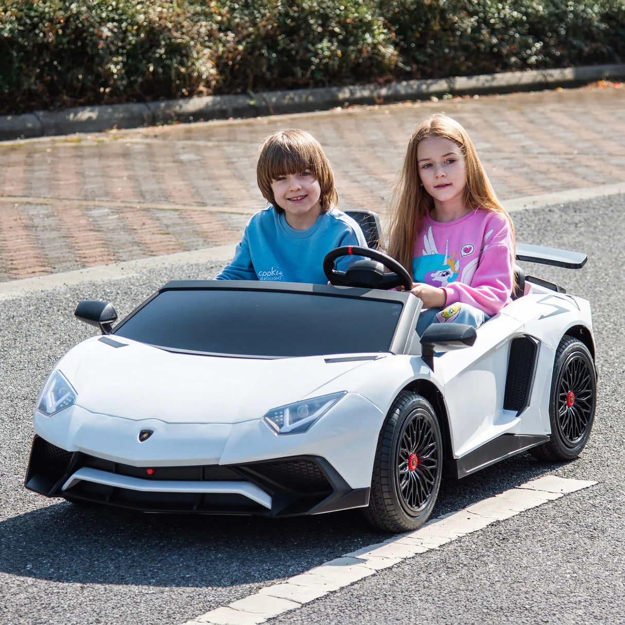 24V Lamborghini Aventador 2 Seater Ride On Car for Kids: Advanced Brushless Motor & Differential for High-Octane Fun