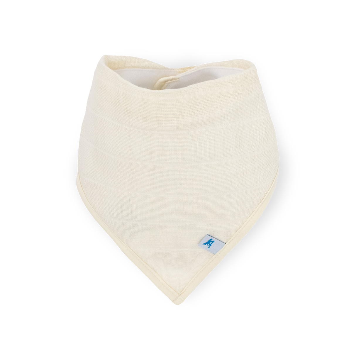 Cotton Muslin + Fleece Bandana Bib 4 Pack - Taupe Cross - HoneyBug