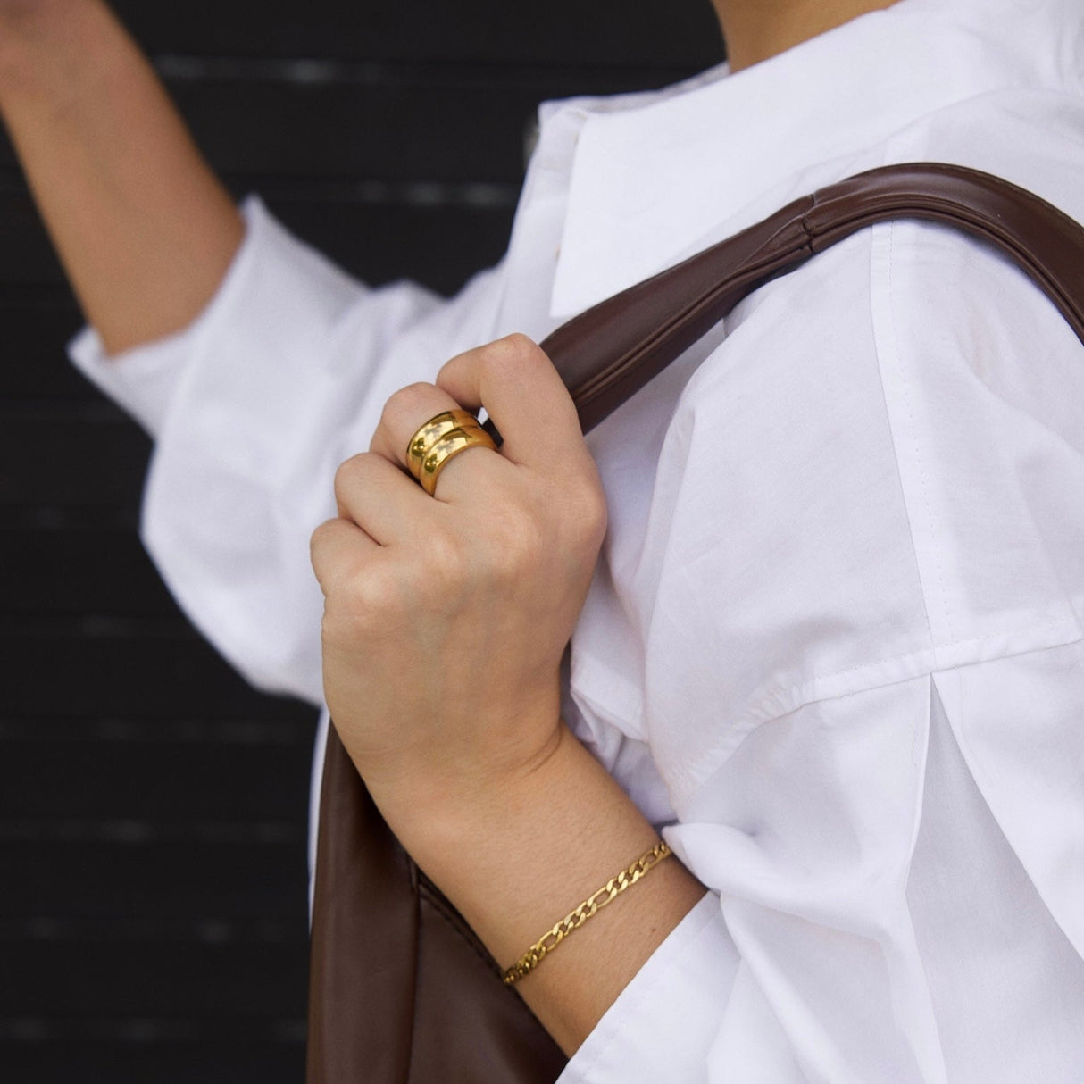 Rhett Double Layered Ring - HoneyBug