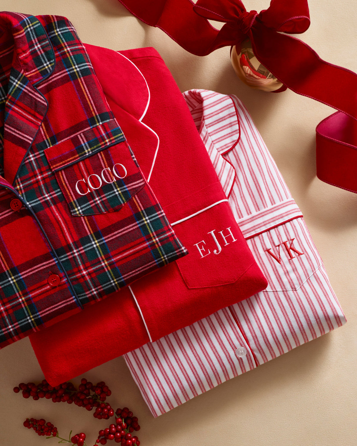 Men's Brushed Twill Pajama Set in Imperial Tartan - HoneyBug