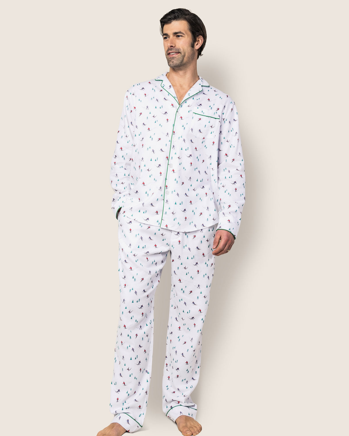 Men's Flannel Pajama Set in Aprรจs Ski - HoneyBug