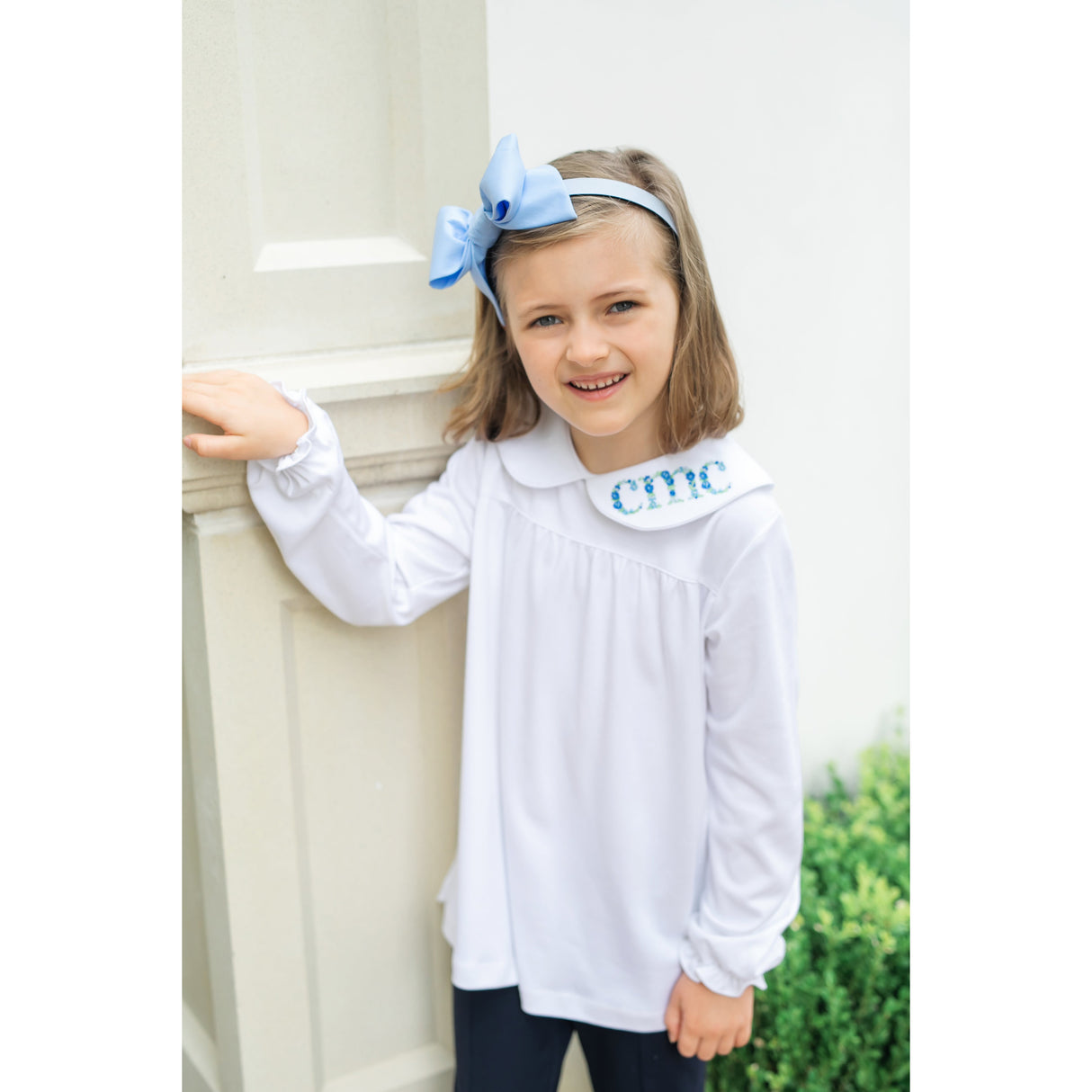 Morgan Longsleeve Peter Pan Collar Top - HoneyBug