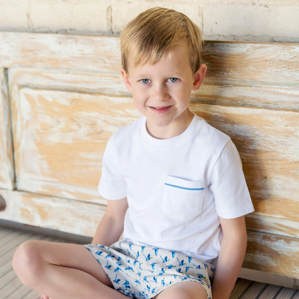 Hudson Boys' Short Set - Mallard Ducks - HoneyBug