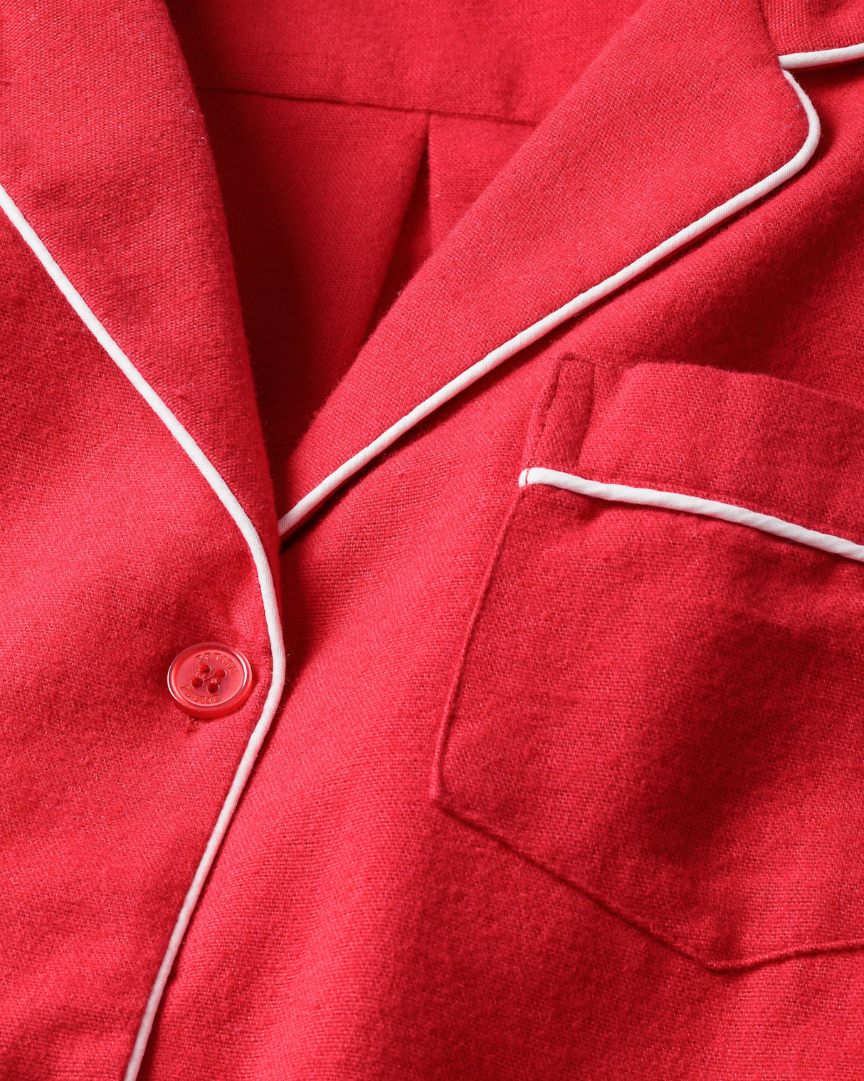 Women's Flannel Pajama Set in Red - HoneyBug