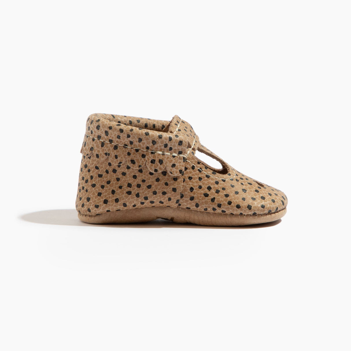 Almond Speckles Mary Jane Baby Shoe - HoneyBug