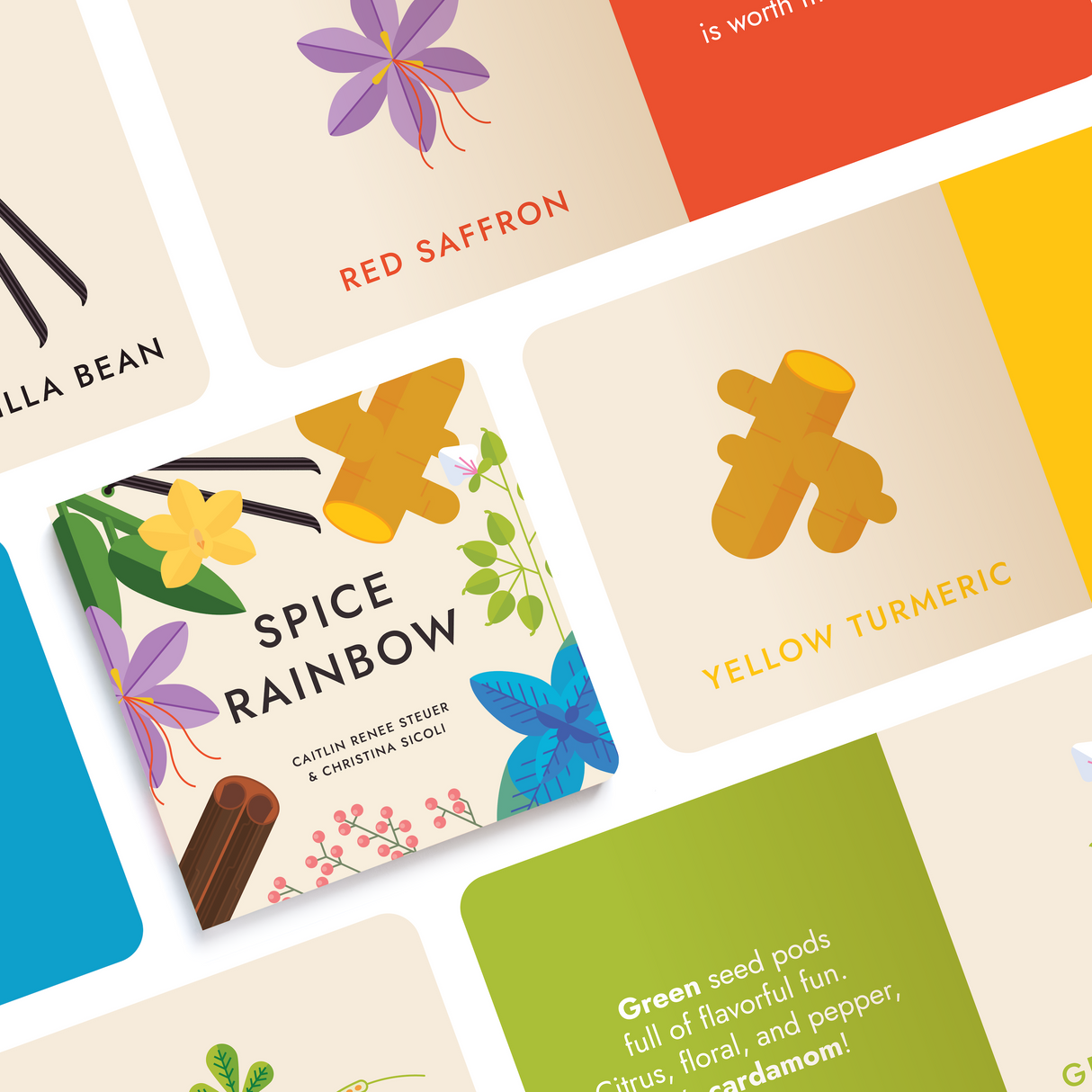 Spice Rainbow Board Book - HoneyBug