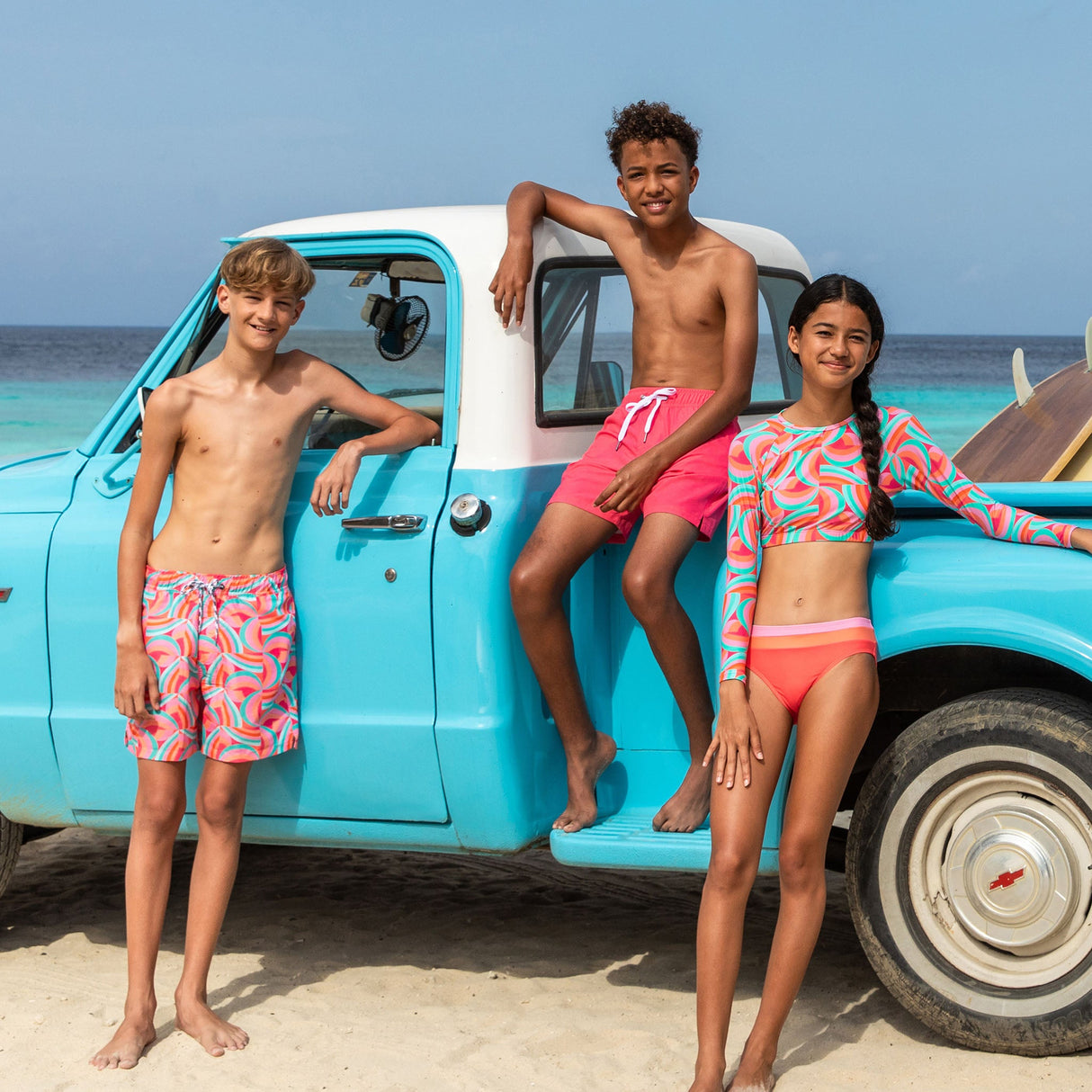 Geo Melon Sustainable Swim Short - HoneyBug