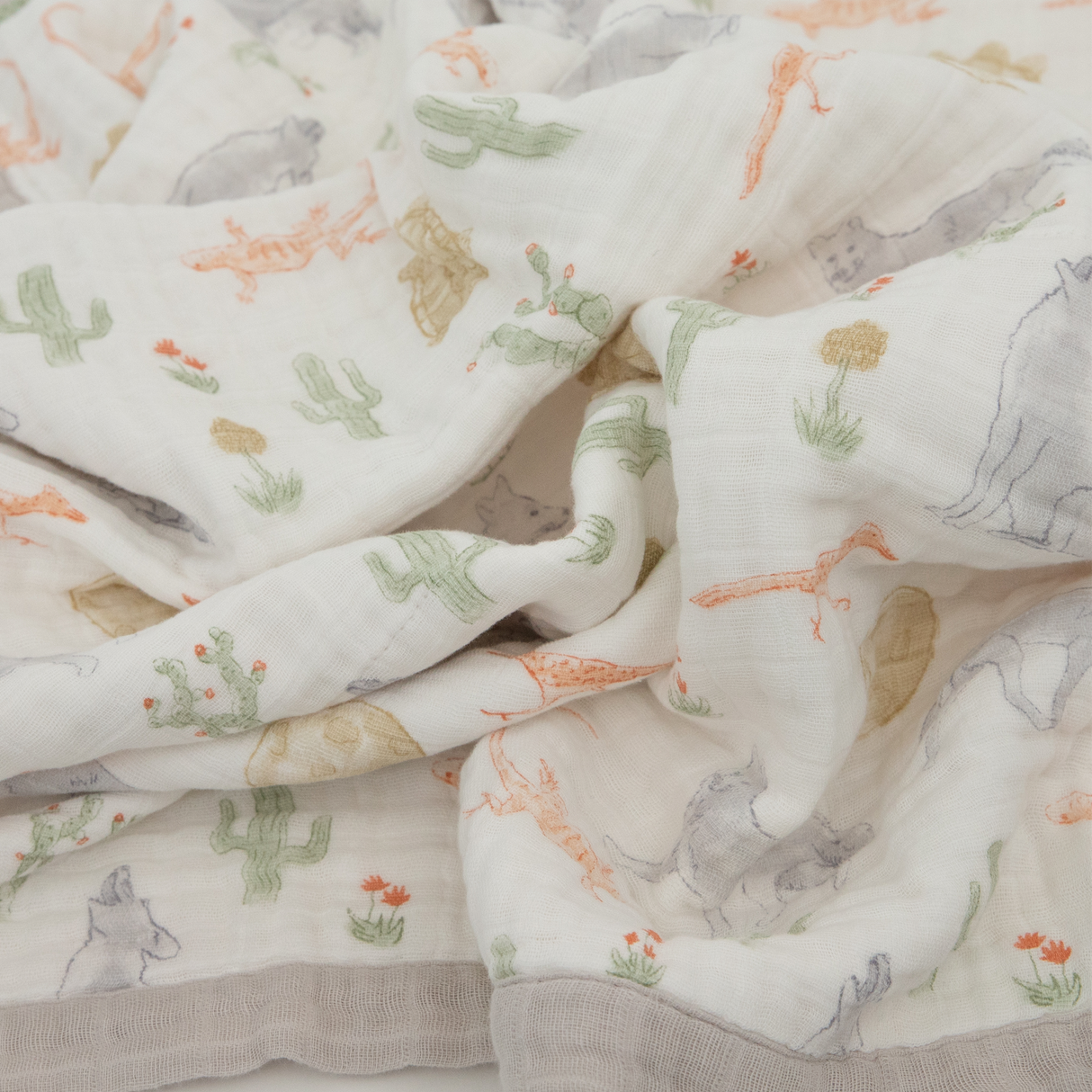 Cotton Muslin Baby Quilt - Desert Night - HoneyBug