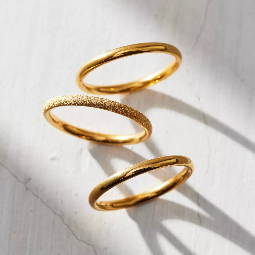 Micah Triple Ring Set - HoneyBug
