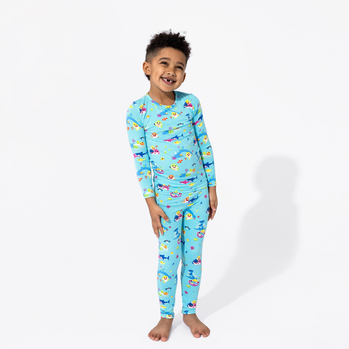 Baby Shark Bamboo Kids Pajamas - HoneyBug