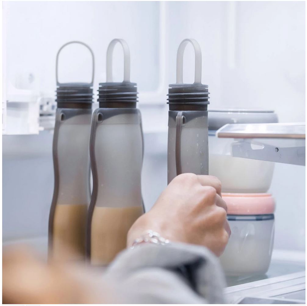 Haakaa Silicone Milk Storage Bag & Sippy Spout Combo - HoneyBug