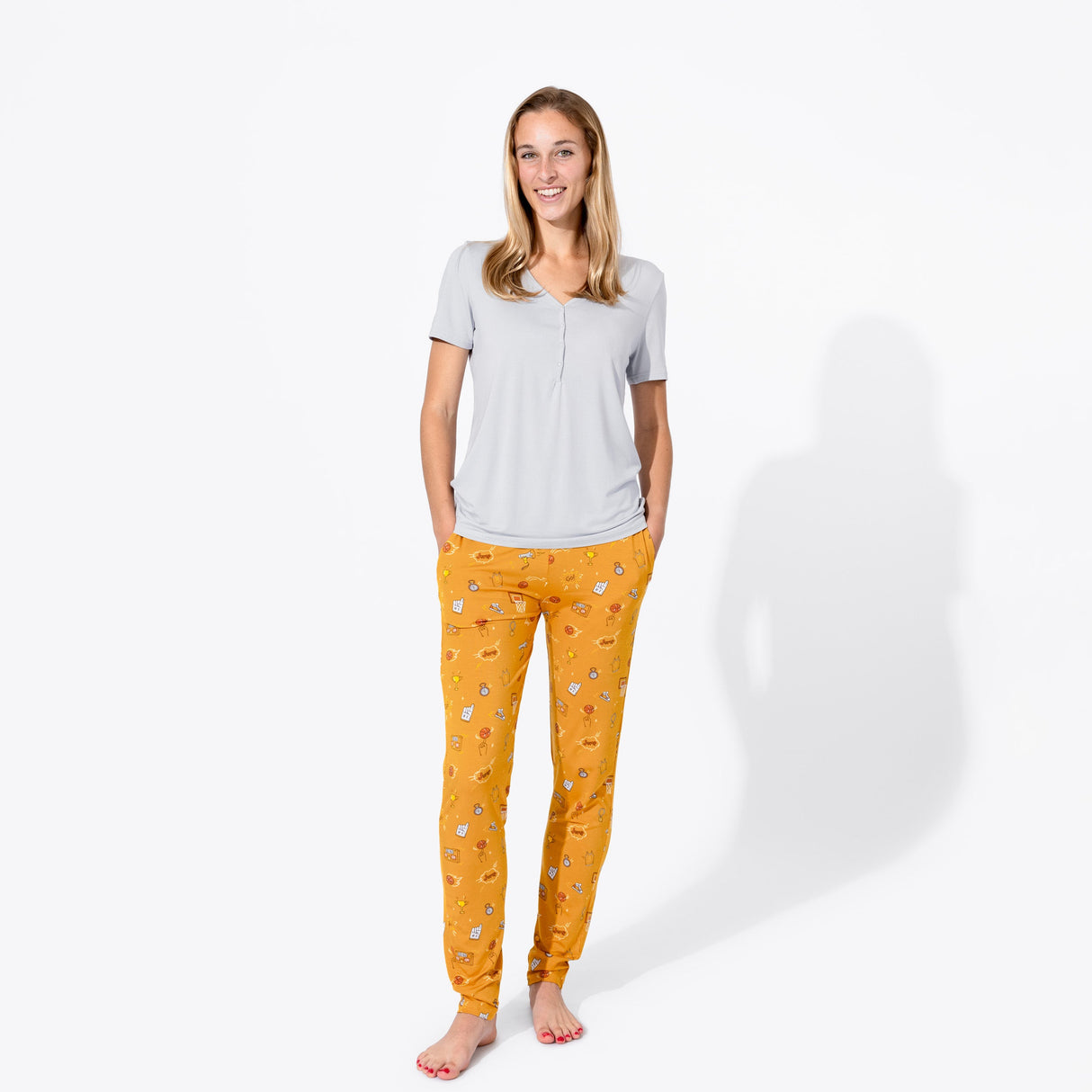 Basketball Bamboo Women's Pajama Set - HoneyBug