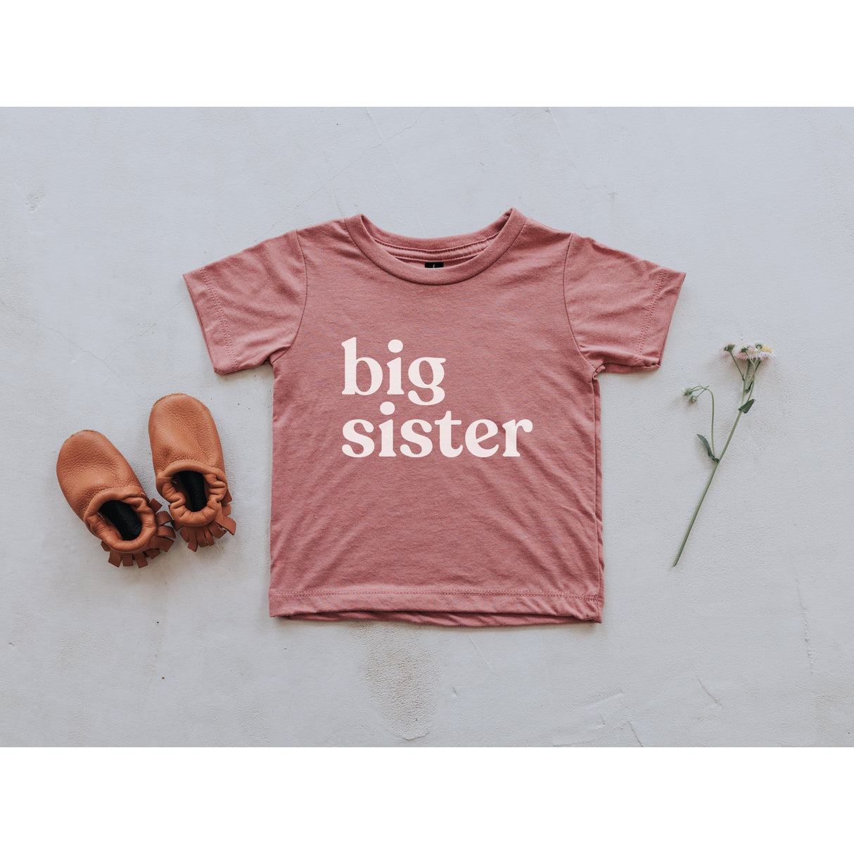 Big Sister Modern Baby and Kids Tee - HoneyBug