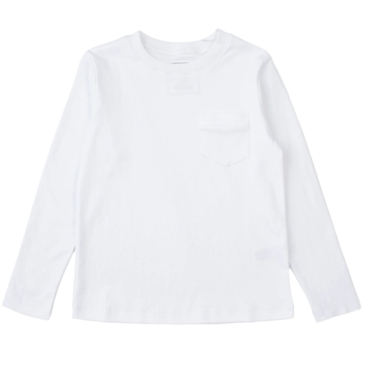 Blake Boys' Longsleeve Pocket T-shirt - White - HoneyBug