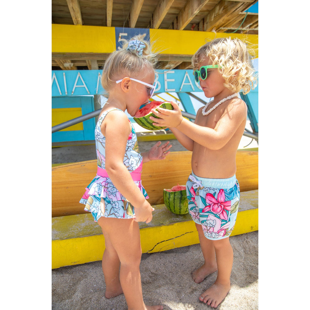 Tropical Moondance One Piece Swimsuit - HoneyBug