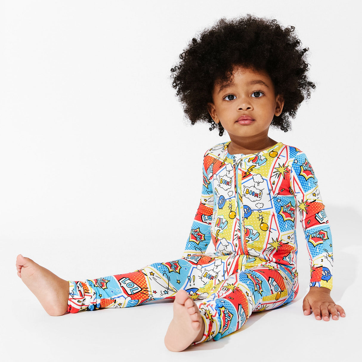 Comic Hero Bamboo Convertible Footie - HoneyBug