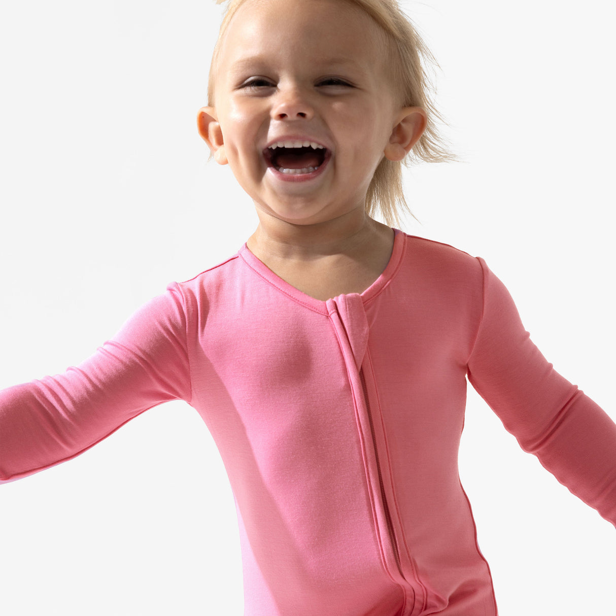 Bubblegum Pink Bamboo Convertible Footie - HoneyBug