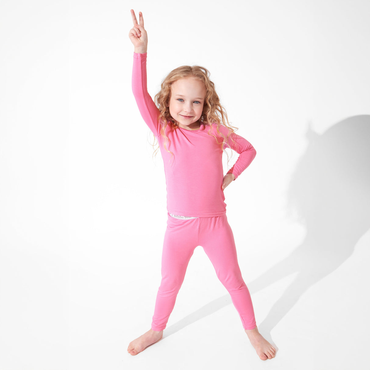 Bubblegum Pink Bamboo Kids Pajamas - HoneyBug