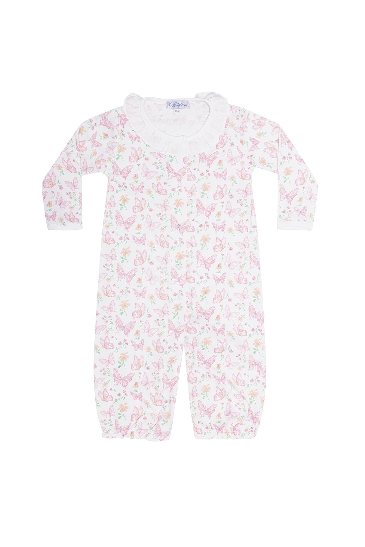 Butterflies Print Converter Gown - HoneyBug