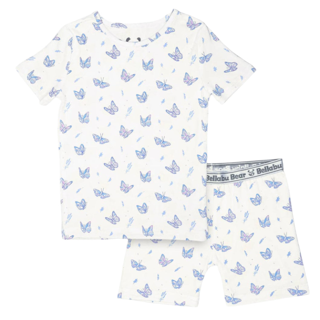 Butterfly Bamboo Kids Pajama Short Set - HoneyBug