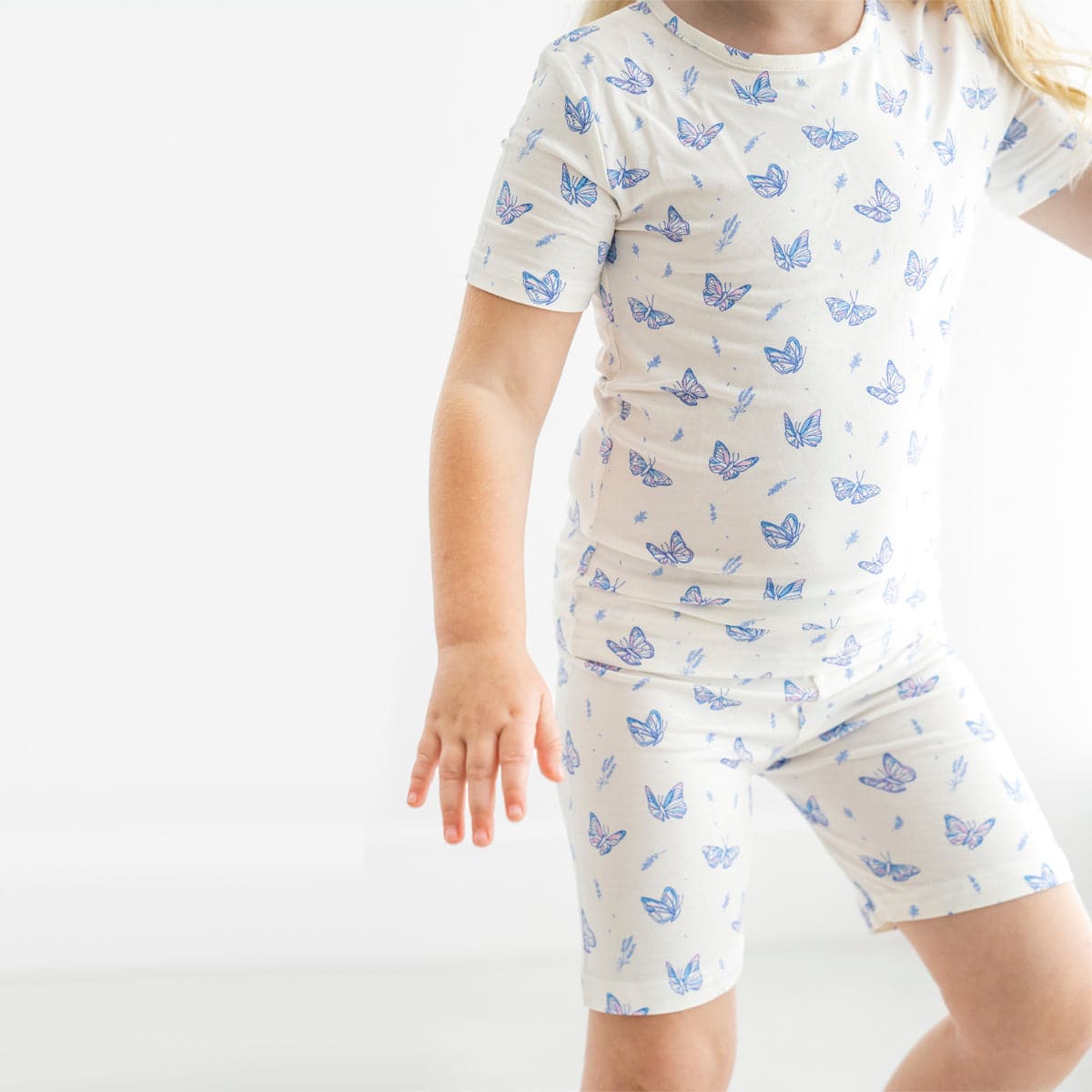 Butterfly Bamboo Kids Pajama Short Set - HoneyBug