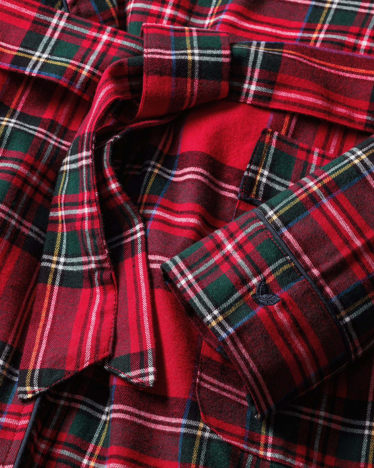 Kid's Brushed Twill Robe in Imperial Tartan - HoneyBug