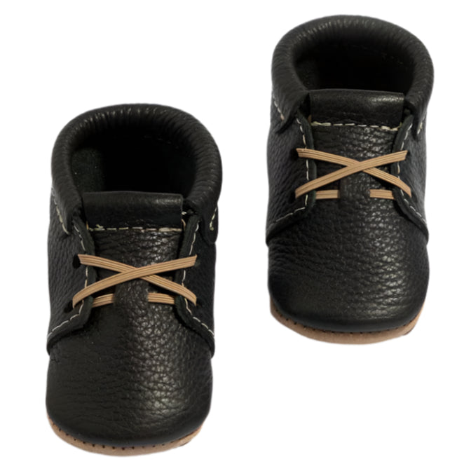 Ebony Oxford Baby Shoe - HoneyBug